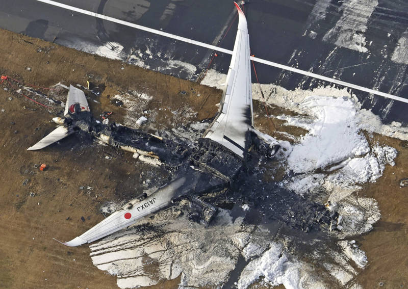 Accidente avión Japón